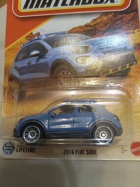 Match 2016 Fiat 500X Toy Car - Light Blue